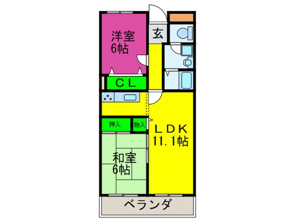 ハイデ上町の物件間取画像